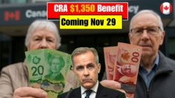 CRA Confirms $1,350 Benefit Arriving 29 Nov 2025 — Millions Set for a Major Financial Boost