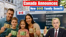 Canada’s Updated $445 Family Benefit for 2025 Rolling Out From 25 November — Check Payment Dates & CRA Rules